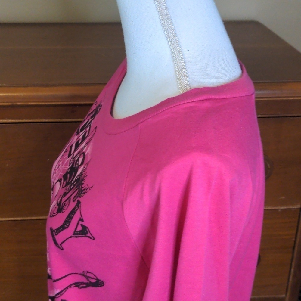 DISNEY Fiesty Barbie PINK TINK Crew Neck Sweatshirt - Picture 6 of 8